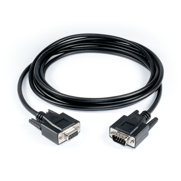 10ft (3m) DB9 M/F Serial RS232 Extension Cable - Black