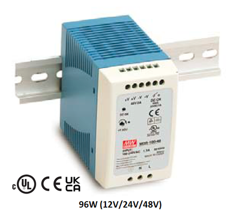 24V/96W DIN-Rail Power Supply