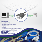 USB to RS232 Adapter / Converter