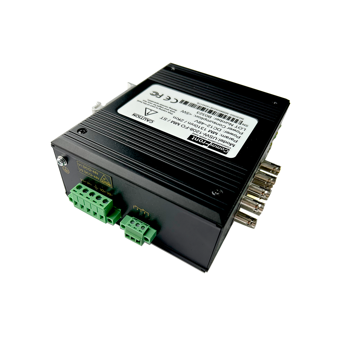8 Channel Commfront 8-Port Unmanaged Ethernet Switch / Star and Daisy-Chain Fiber Optic Co ...