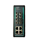 8-Port Unmanaged Ethernet Switch / Star and Daisy-Chain Fiber Optic Converter (Industrial / Multi-Mode / ST)