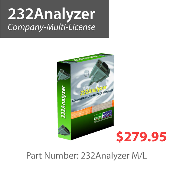 Advanced Serial-Protocol Analyzer (Multi-License) – CommFront