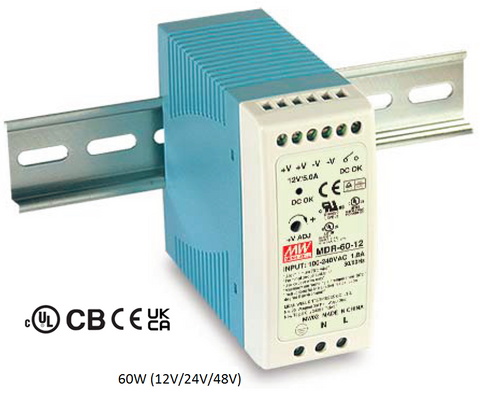 48V/60W DIN-Rail Power Supply