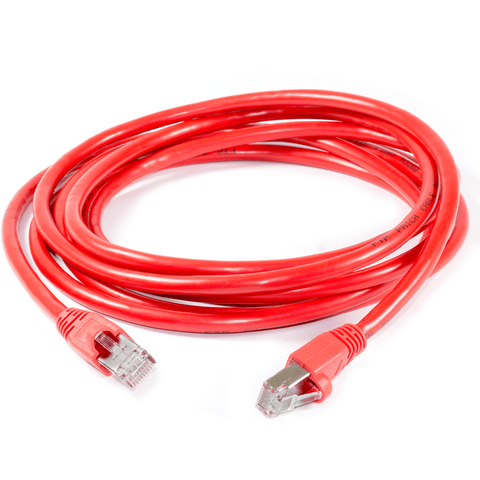 RJ45 FTP CAT-6 Cable with Spring Protector - Red