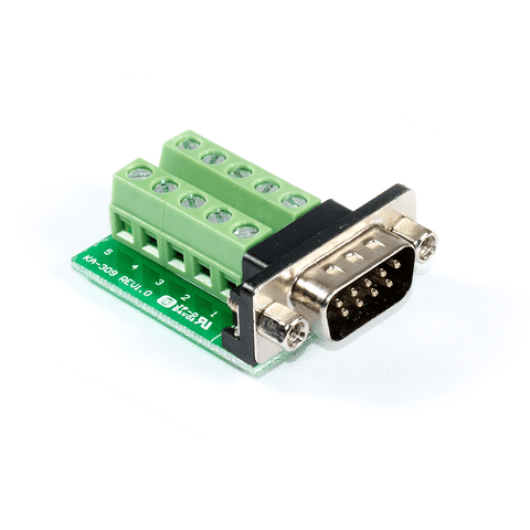 DB9 Male to Terminal Block