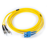 10ft (3m) LSZH Fiber Optic Patch Cord - SM / ST-SC