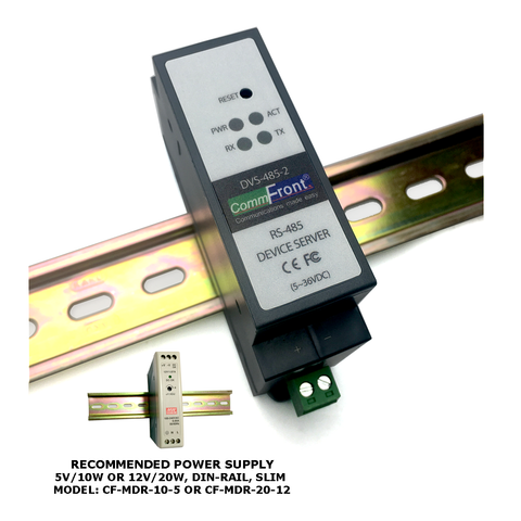 SS10580 - Converter from Modbus TCP Ethernet to Modbus RTU RS485