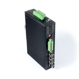 Industrial RS232 / RS485 / RS422 to Multi-Drop Fiber Optic Converter (MultiMode / ST)