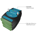 Industrial serial to fiber optic converter