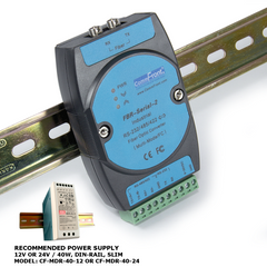 Industrial RS232 / RS485 / RS422 to Fiber Optic Converter (MultiMode / FC)