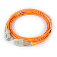 10ft (3m) LSZH Fiber Optic Patch Cord - MM / SC-SC