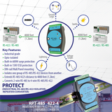 Industrial RS485 / RS422 Isolator / Repeater / Converter