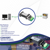 RS232 to TTL 3.3V adapter