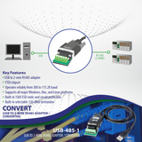 USB to 2-Wire RS485 Adapter / Converter