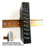 Industrial USB 3.0 7-port hub