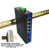 6-port Industrial Unmanaged Switch with SFP interface (CommFront)